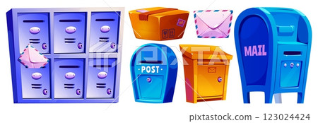 Postal mail delivery set 123024424