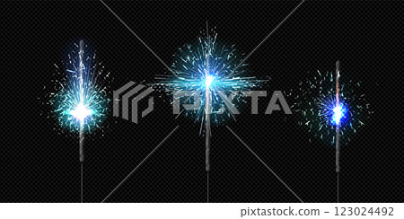 Bengal fire candle with sparkler firework light 123024492