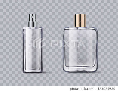 Fragrance glass bottle mockups set Fragrance glass bottle mockups set 123024680
