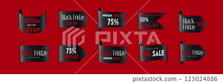 Black Friday sale and Cyber Monday discount badges Black Friday sale and Cyber Monday discount badges 123024886