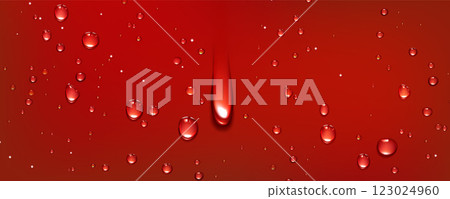 Red water droplet background. Cola drop on glass Red water droplet background. Cola drop on glass 123024960