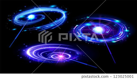 Magic wand neon portal effects 123025001