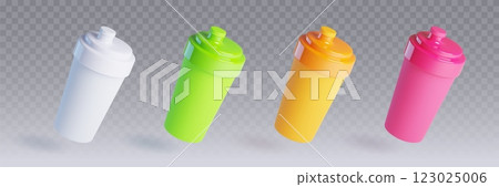Protein cocktail shaker mockup. Protein cocktail shaker mockup. 123025006