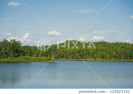 travel and people activity concept with cloud and sky with mountain and lake on foreground travel and people activity concept with cloud and sky with mountain and lake on foreground 123025101