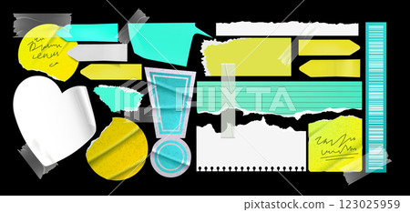 Torn paper edge vector. Tear scrap white page 123025959