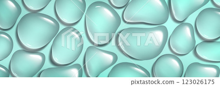 Transparent water or gel droplets pattern 123026175