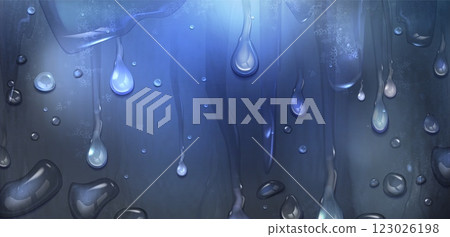 Rain drop on window background. Water droplet Rain drop on window background. Water droplet 123026198