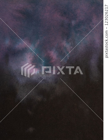 Watercolor dark ink abstract background 123026217