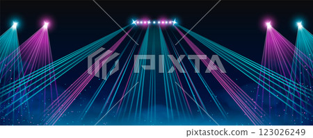 Stage lighting performance scene Stage lighting performance scene 123026249