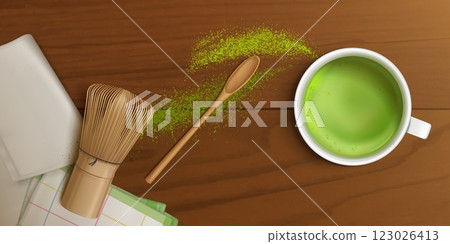 Preparation process of matcha tea Preparation process of matcha tea 123026413
