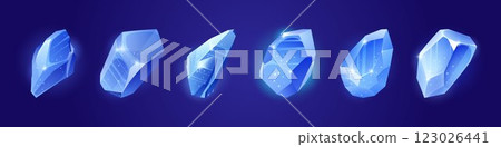 Crystal and ice game magic arctic piece vector 123026441