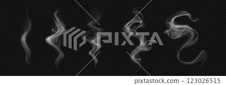 White realistic smoke elements 123026515
