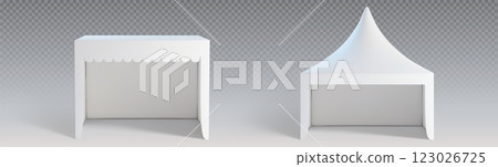 Tent mockups set isolated on transparent 123026725
