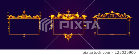 Medieval game frames set Medieval game frames set 123026900