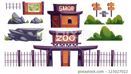Zoo construction elements set Zoo construction elements set 123027022