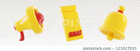 Sale banner icons set on transparent background Sale banner icons set on transparent background 123027033
