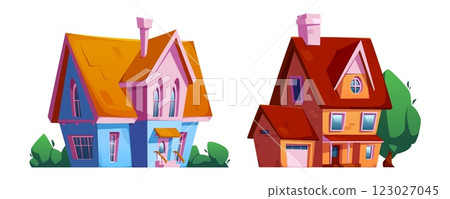 Suburban residential buildings 123027045