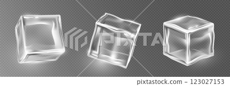 3d ice cube set - transparent crystalline blocks 3d ice cube set - transparent crystalline blocks 123027153