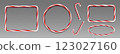 3D candy cane frames set 123027160