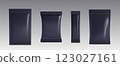 Pouch bag mockups set 123027161