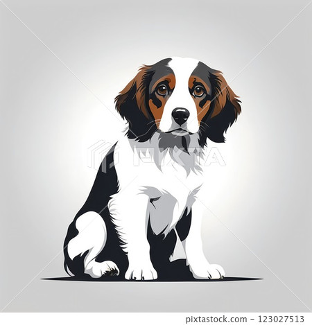 Kooikerhondje 專注地凝視著 123027513