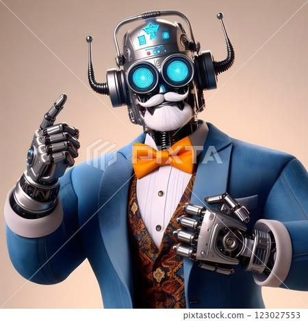 Futuristic Cybernetic Robot 123027553