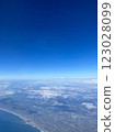 View from an airplane, Mt. Fuji, domestic flight 123028099