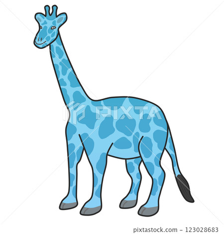 長頸鹿（藍色） 123028683