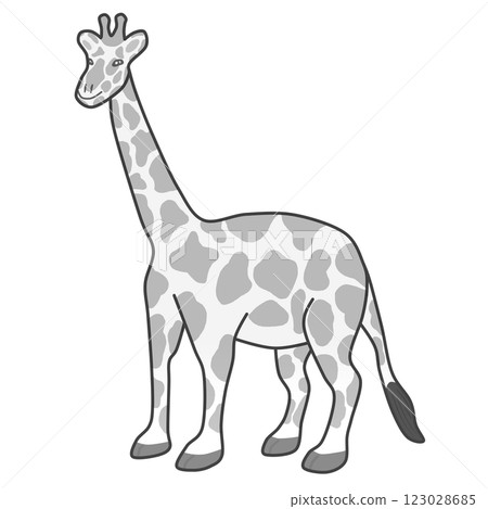 長頸鹿（黑白） 123028685