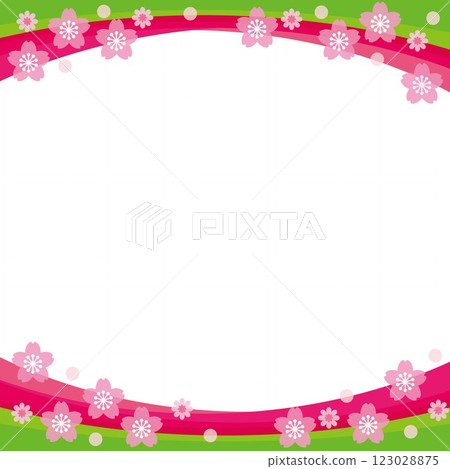 櫻花框架空白 123028875