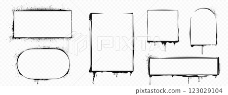 Spray stencil frame collection Spray stencil frame collection 123029104