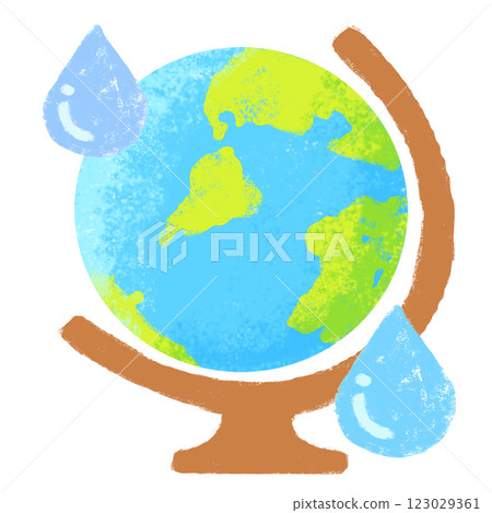 蠟筆觸摸:地球資源 蠟筆觸摸:地球資源 123029361