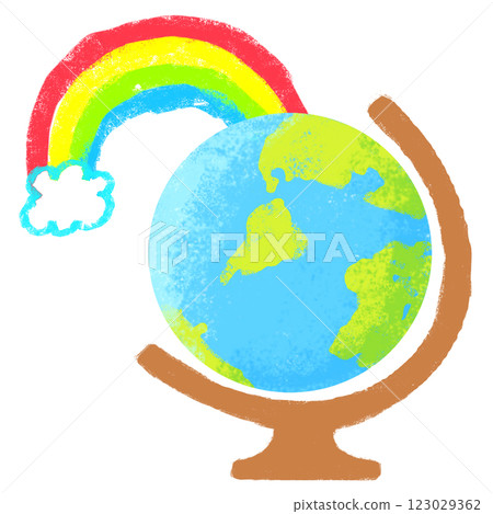 蠟筆觸摸:地球資源 蠟筆觸摸:地球資源 123029362