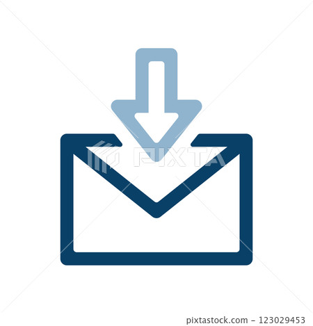 Email reception illustration icon Email reception illustration icon 123029453