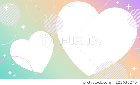 Pop heart glitter background [16:9 material series] 123030279