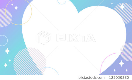 Pop heart glitter background [16:9 material series] 123030280