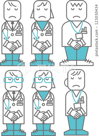 People material <Medical personnel apology, doctor, nurse, excuse me, bow, bow> People material <Medical personnel apology, doctor, nurse, excuse me, bow, bow> 123030434