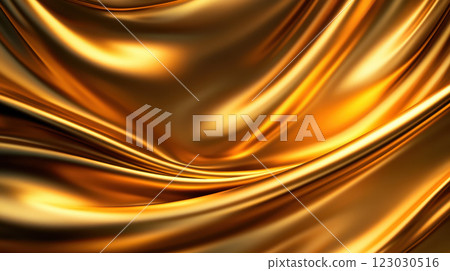 Shimmering golden fabric creates luxurious and elegant texture 123030516