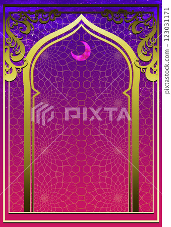 Arabian style decorative frame Arabian style decorative frame 123031171