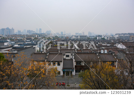Nanjing, China, Nanjing Castle, Old Town Streets seen from Zhonghua Gate 123031239