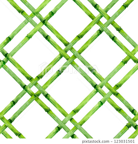 Beautiful vector seamless pattern with hand drawn bamboo lattice in vacation style. Ready print design. Beautiful vector seamless pattern with hand drawn bamboo lattice in vacation style. Ready print design. 123031501