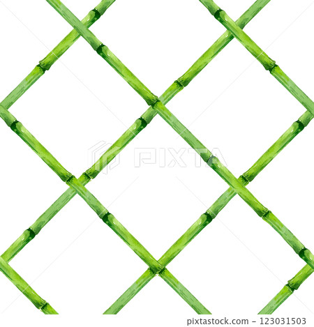 Beautiful vector seamless pattern with hand drawn bamboo lattice in vacation style. Ready print design. Beautiful vector seamless pattern with hand drawn bamboo lattice in vacation style. Ready print design. 123031503