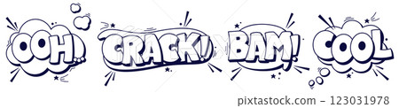 Colorful sticker phrase. Colorful sticker phrase. 123031978