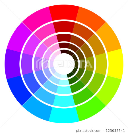 Color chart: light and dark 123032341