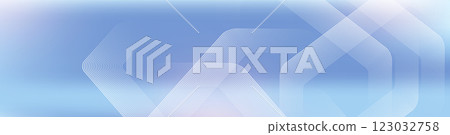 Digital futuristic technology concept with hexagons. Digital hexagonal blue abstract background. Geometric stripe line art design for poster, brochure, cover, banner, website, header 123032758