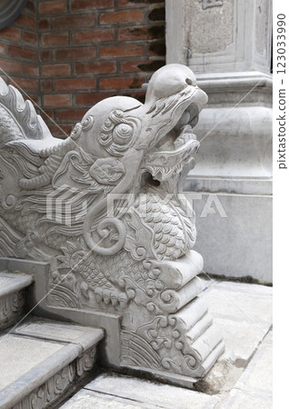 Dragon-shaped handrail in Hanoi, Vietnam 123033990