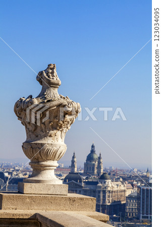 View from above on St. Stephen Basilica in Budapest View from above on St. Stephen Basilica in Budapest 123034095