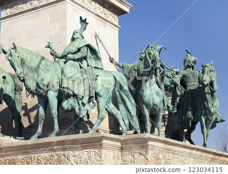 Chieftains of Hero's Square, Budapest 123034115