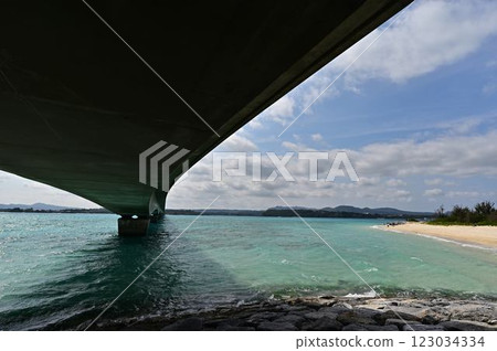 Koryu Bridge and the Blue Sea 123034334