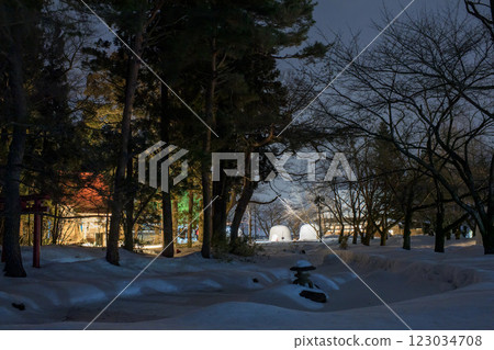 秋田縣橫手市木戶五郎兵衛村的神奇雪屋 123034708